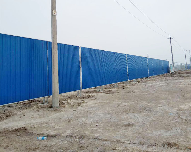 东城区彩钢围挡板案例